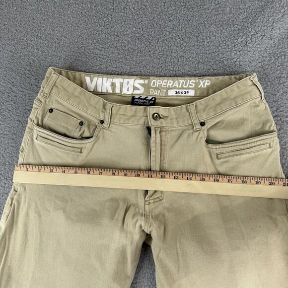 Viktos Operatus XP Tactical Khaki Denim Pants Men's 36x34 Military Stretch Jeans - Picture 9 of 14